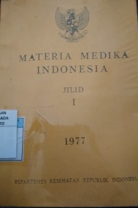 Materia Medika Indonesia Jilid I 1977