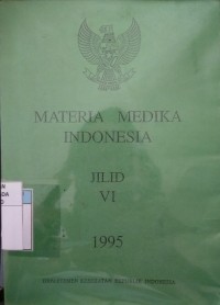 Materi Medika Indonesia Jilid VI 1995